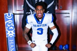Hampton University quarterback Tre'Von Taylor