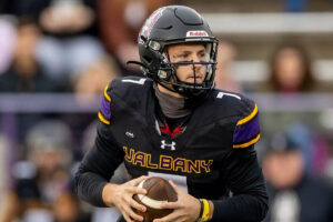 Akron quarterback Reese Poffenbarger