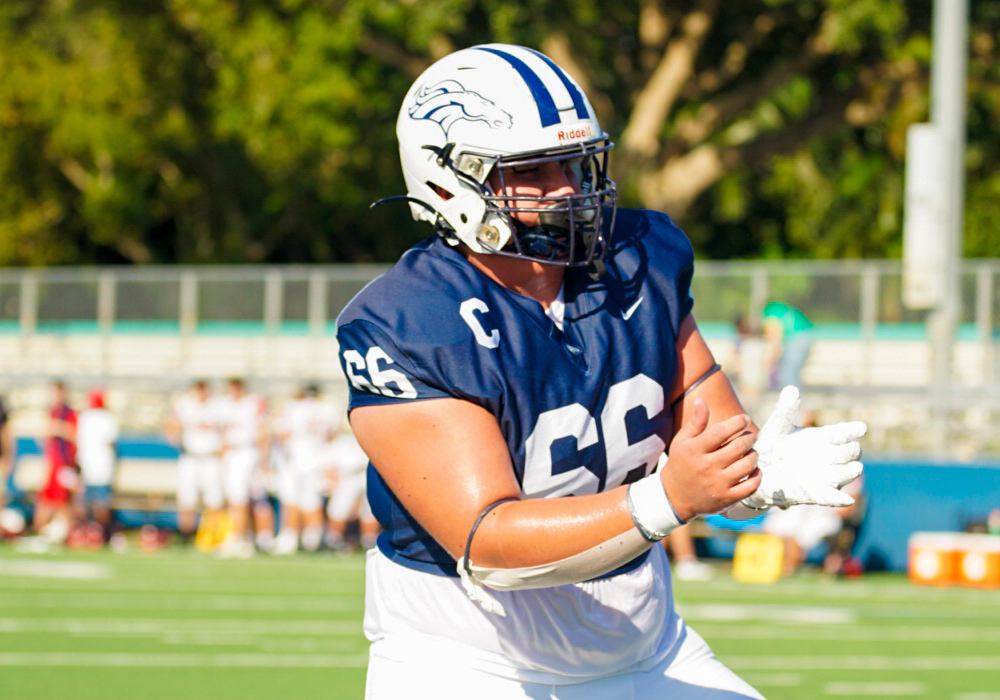 American Heritage-Delray (Fla.) offensive lineman Dom Swanson